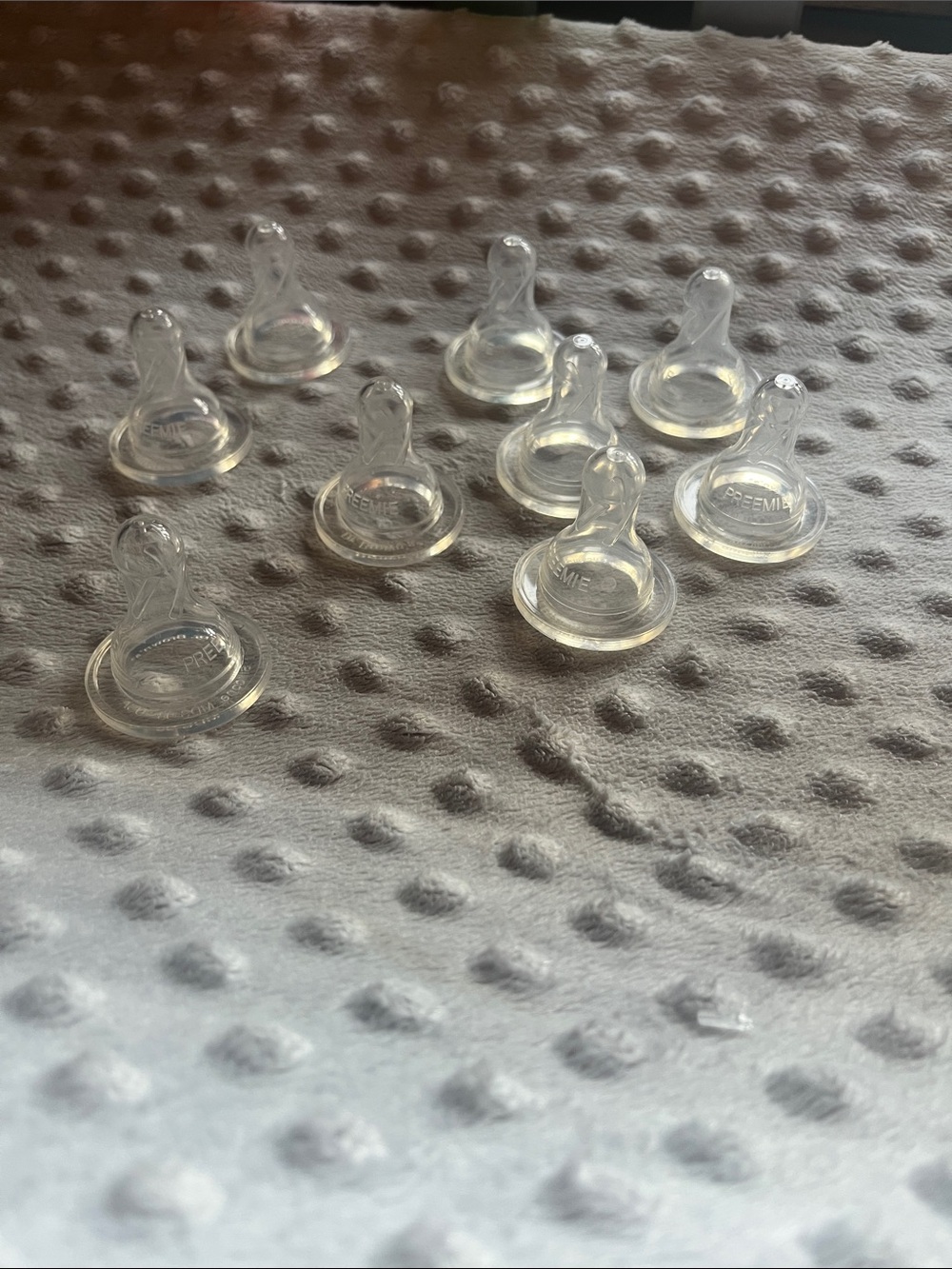 Clear Silicone Baby Bottle Nipples - Pack of 10